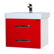 Тумба с раковиной Bellezza РОККО 80, подвесная, цвет - красный