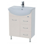 Тумба с раковиной Bellezza УЮТ 60, напольная, 3 ящика, цвет - бежевый