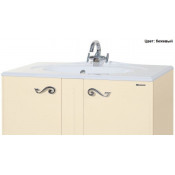 Тумба с раковиной Bellezza Эстель 100, напольная, цвет бежевый