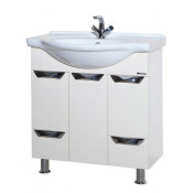 Тумба с раковиной Bellezza БЕЛЛА 75 ЛЮКС, напольная, цвет - белый