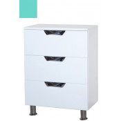 Тумба Bellezza БЕЛЛА 60 ЛЮКС, напольная, цвет - салатовый, 60*82*34 см