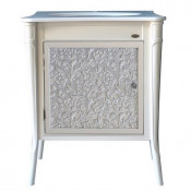 Тумба с раковиной Atoll Valencia 76,5*91,5 см, ivory/патина серебро)