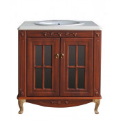 Тумба с раковиной Atoll Verona 85 85*88 см витрина, scuro/патина Луизиана