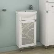 Тумба с раковиной АСБ-Мебель Альфа кристалл 40