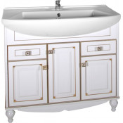 Тумба с раковиной АСБ-Мебель Верона 90 белая