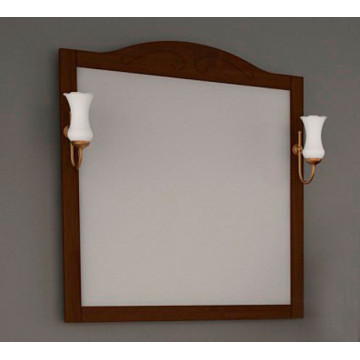 Зеркало АСБ-Мебель Флоренция 85 бук тироль со светильниками