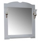 Зеркало АСБ-Мебель Астра нсв декор 85 белое