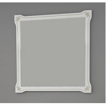 Зеркало АСБ-Мебель Парма 80 белое патина золото