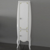 Шкаф-пенал АСБ-Мебель Парма белый патина золото