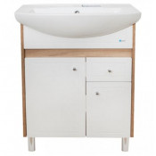 Тумба с раковиной АСБ-Мебель Магнолия декор 65, напольная