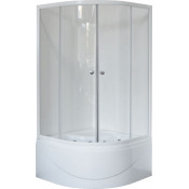 Душевой уголок Royal Bath RB 100BK-T стекло прозрачное