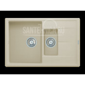 Кухонная мойка Pyramis Alinia арт. 70019701, 78x51 см, шампань