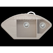 Кухонная мойка Pyramis Alinia арт. 70029501, бежевый, угловая