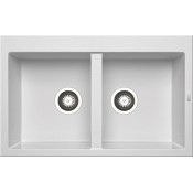 Кухонная мойка Pyramis Alazia арт. 79810911, 79x50 см, белый опал