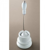 Ершик для туалета Devon&Devon Dorothy 2DOR417OT, белый/светлое золото