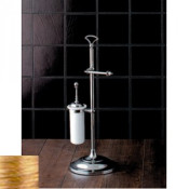 Стойка, бумагодержатель и ершик Devon&Devon Single арт. SL12OT, светлое золото