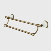 Полотенцедержатель Tiffany World Harmony арт. TWHA012bi/br, белый/бронза