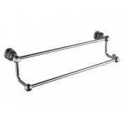 Полотенцедержатель двойной Радомир Линия с камнем, хром