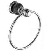 Полотенцедержатель-кольцо Радомир Линия с камнем, хром