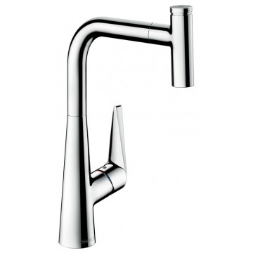 Смеситель для кухни с выдвижным изливом Hansgrohe Talis Select S 300 хром 72821000