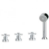 Смеситель Bandini Giob 616740SS30SC для ванны/душа, хром матовый/ручка-крестик