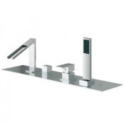 Смеситель Bandini Dive 716140NN03 для ванны/душа, хром/черный кориан