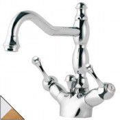 Смеситель Bandini Antica 548620KO06 для раковины, хром/золото