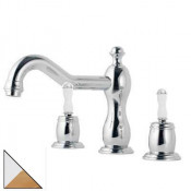 Смеситель Bandini Antica арт. 606740KO06 для ванны, хром/золото