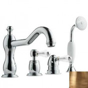 Смеситель Bandini Antico 5186400YY0G для ванны/душа, бронза/ручка Swarowski Antico
