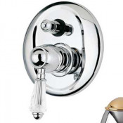 Смеситель Bandini Antico 854620KO08 для ванны/душа, хром-золото/ручка Swarowski Antico