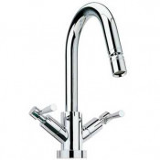 Смеситель Bandini Giob 447920SS30 для раковины, хром матовый/ручка-палочка