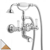 Смеситель Bandini Antica 544720KO06 для ванны/душа, хром/золото