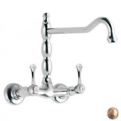 Смеситель Bandini Antica арт. 541720YY06 для кухни, ручки металлические Antica, бронза