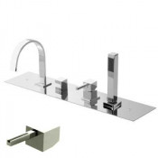 Смеситель Bandini Ice Cube 2 7661400005LT для ванны/душа, хром/ручка тик