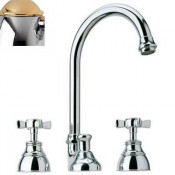 Смеситель Bandini Old England 610920KO18 для раковины, хром-золото