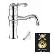 Cмеситель для раковины Nicolazzi El Capitan 3471GB76, гальваническое золото/Mont Blanc