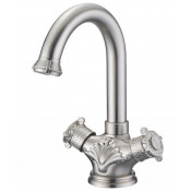 Смеситель Zorg Antic AZR 608 U-1-12 SL для раковины, цвет серебро