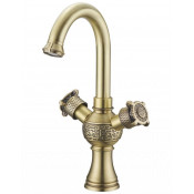 Смеситель Zorg Antic AZR 609 U-1-12 BR для раковины, цвет бронза