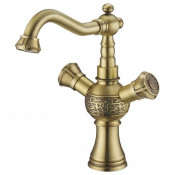 Смеситель Zorg Antic AZR 609 U-2-6 BR для раковины, цвет бронза