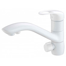 Смеситель Zorg Clean Water ZR 404 KF-WHITE для кухни под фильтр, цвет белый White