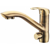 Смеситель Zorg Clean Water ZR 404 KF-BR для кухни под фильтр, цвет бронза