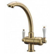 Смеситель Zorg Clean Water ZR 327 YF-BR для кухни под фильтр, цвет бронза