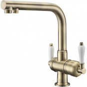 Смеситель Zorg Clean Water ZR 328 YF-BR для кухни под фильтр, цвет бронза