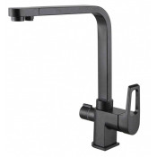 Смеситель Zorg Clean Water ZR 334 YF-BL METALLIK для кухни под фильтр, цвет черный металлик