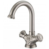 Смеситель Zorg Antic AZR 608 U-2-12 SL для раковины, цвет серебро