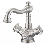 Смеситель Zorg Antic AZR 608 U-1-6 SL для раковины, цвет серебро