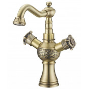 Смеситель Zorg Antic AZR 609 U-1-6 BR для раковины, цвет бронза