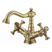 Смеситель Zorg Antic AZR 608 U-3-6 BR для раковины, цвет бронза