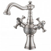 Смеситель Zorg Antic AZR 609 U-3-6 SL для раковины, цвет серебро