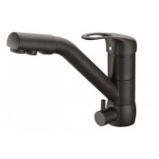 Смеситель Zorg Clean Water ZR 400 KF-12-KOFE для кухни под фильтр, цвет кофе